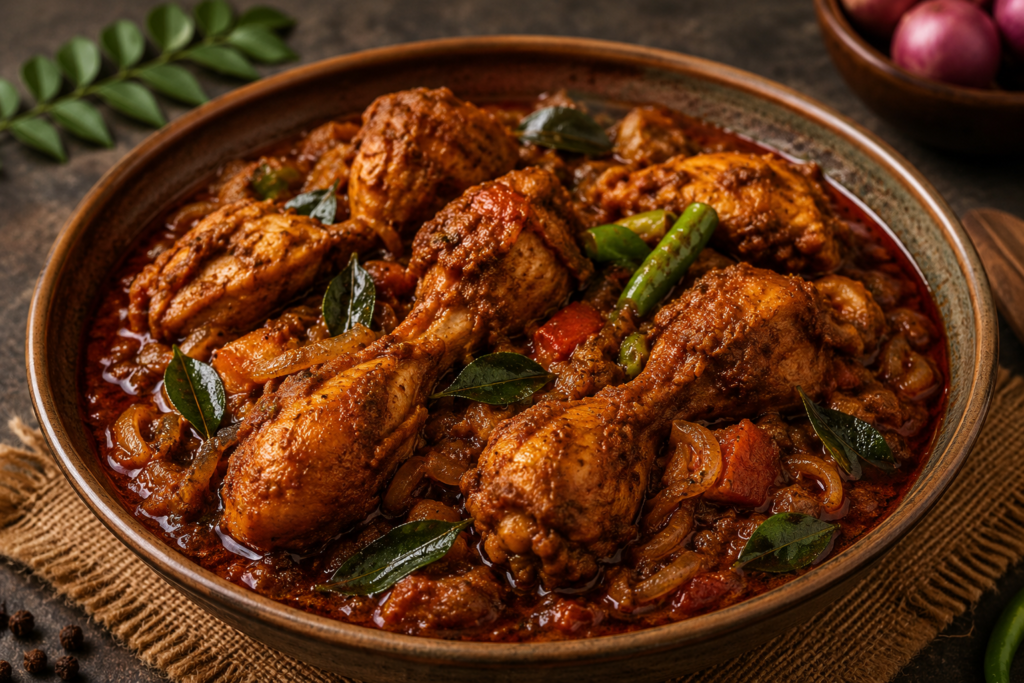 Thalassery-style Chicken Kakkathil Cooked with Bold Kerala Flavours