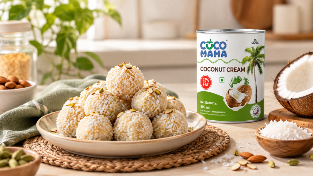Coco Mama’s Melt-in-Your-Mouth Coconut Ladoo Delight